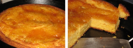 cornbread before & after